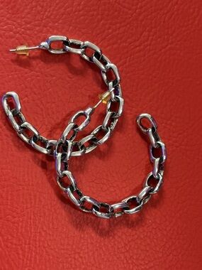Silver-Tone Chain Link Bracelet